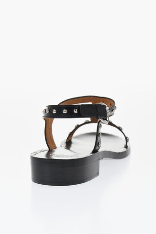 Leather Studded Sandals