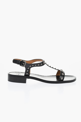 Leather Studded Sandals