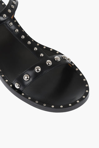 Leather Studded Sandals