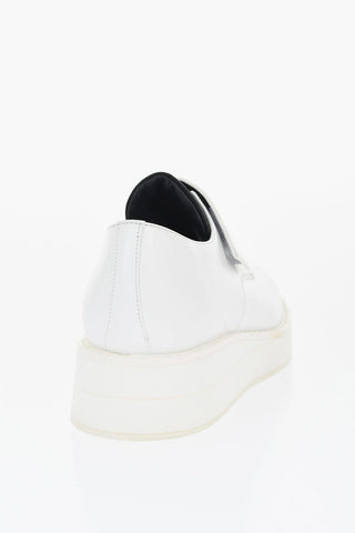 Leather Low-Top Sneakers with Strap Closure