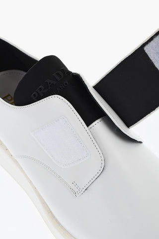 Leather Low-Top Sneakers with Strap Closure