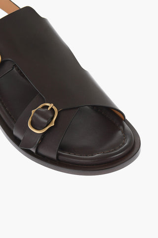 Leather Slingback DRIVER Sandals