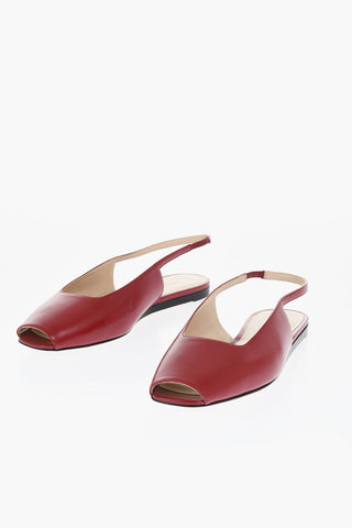 Leather Slingback Sandals