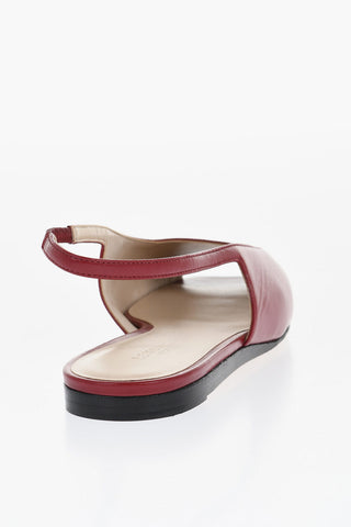 Leather Slingback Sandals