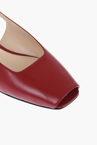 Leather Slingback Sandals