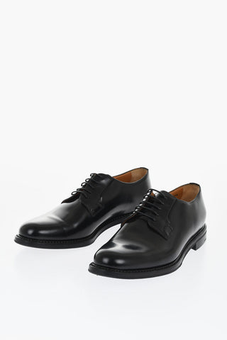 Brushed Leather Derby Shoes