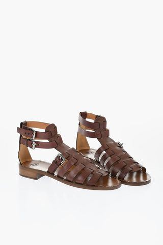 Leather Sandals With Buckles