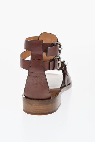 Leather Sandals With Buckles