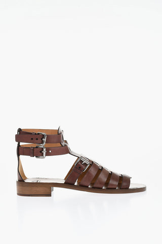 Leather Sandals With Buckles