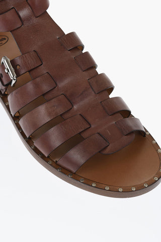 Leather Sandals With Buckles