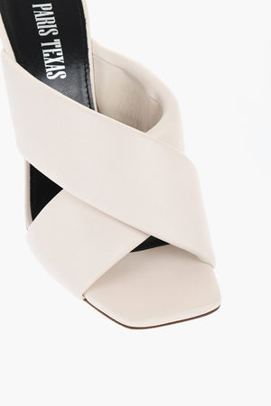Sabot In Pelle DAPHNE Criss-Cross Tacco 11 cm