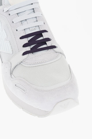 EMPORIO Low-Top Sneakers With Suede Details