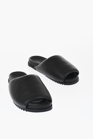 Leather Padded Slides
