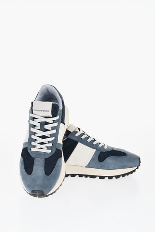 EMPORIO Low-Top Sneakers With Suede Details