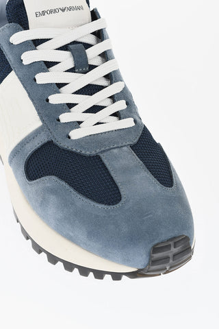 EMPORIO Low-Top Sneakers With Suede Details