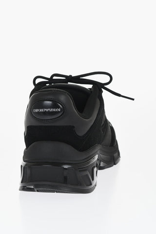 EMPORIO Low-Top Sneakers With Suede Details