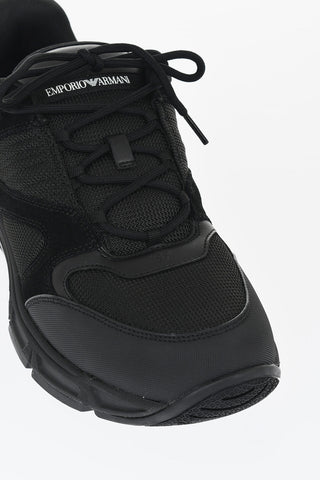 EMPORIO Low-Top Sneakers With Suede Details