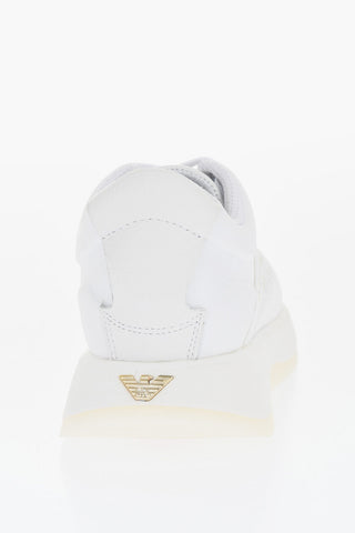 EMPORIO Low-Top Sneakers With Embossed Signature