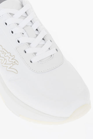 EMPORIO Low-Top Sneakers With Embossed Signature