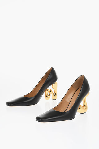 Leather Pumps LETTER With 10 cm Statement Heel