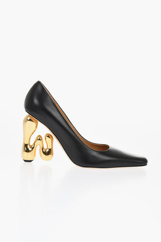 Leather Pumps LETTER With 10 cm Statement Heel