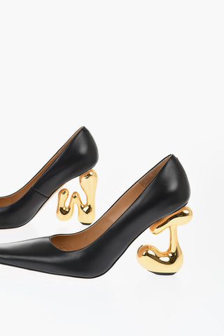 Leather Pumps LETTER With 10 cm Statement Heel