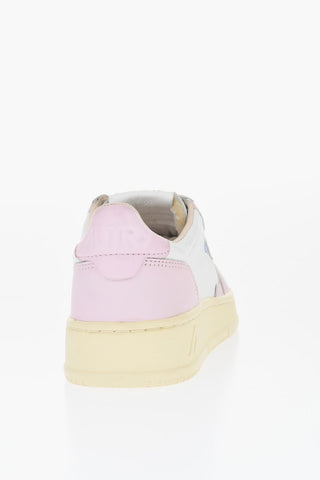 Leather Low-Top Sneakers With Contrasting Details