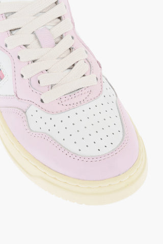 Leather Low-Top Sneakers With Contrasting Details
