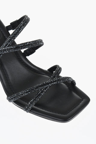 Sandali Incrociati CORRINE Con Strass Tacco 8 cm