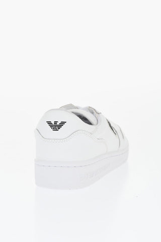 EA7 Leather Low-Top Sneakers