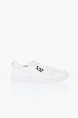 EA7 Leather Low-Top Sneakers
