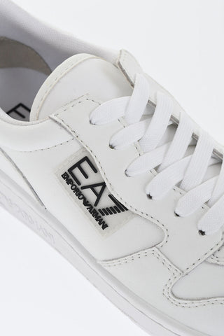 EA7 Leather Low-Top Sneakers