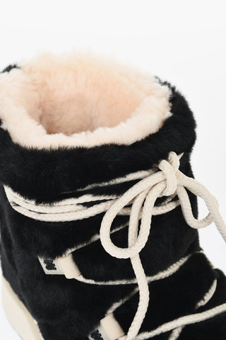 Rubber Sole Faux-Fur Boots