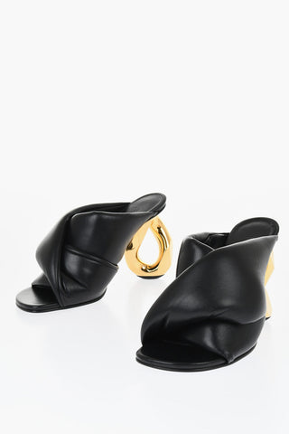 Sabot In Pelle CHAIN Con Tacco Statement 8 cm