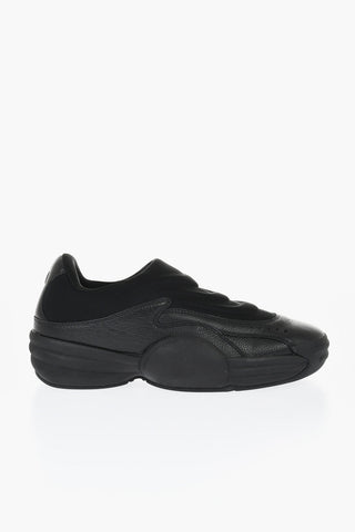 Hammered Leather Slip-On Sneakers