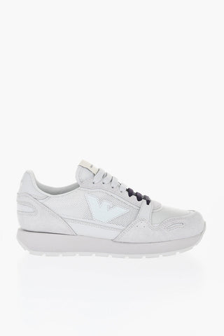 Sneaker Low-Top mit Logo und kontrastierenden Schnürsenkeln