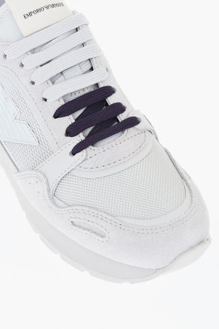 Sneaker Low-Top mit Logo und kontrastierenden Schnürsenkeln