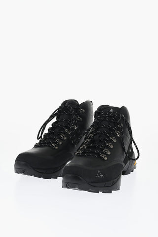 Solid Color Leather ANDREAS Hiking Boots