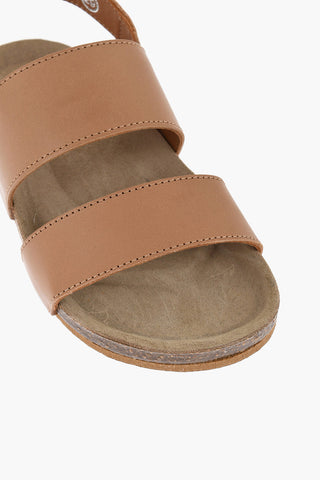 Leather AGOSTINO Sandals with Velcro Closure
