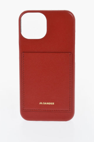 Leather Iphone 15 Case with with Card Compartment