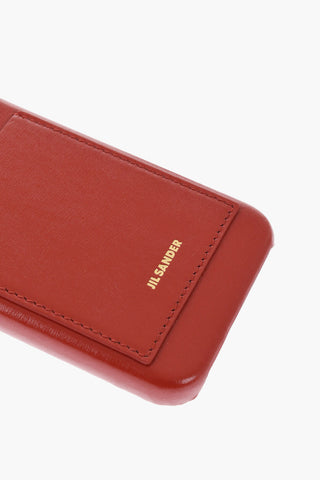 Leather Iphone 15 Case with with Card Compartment