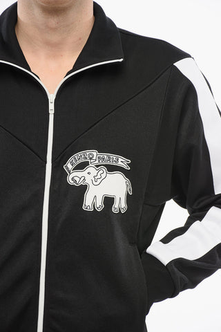 Acetate ELEPHANT Track Sweatshirt with Side Contrasting Bands