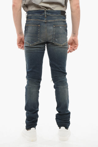 Skinny Fit DEEP CLASSIC Denims with Biker Detail 15cm