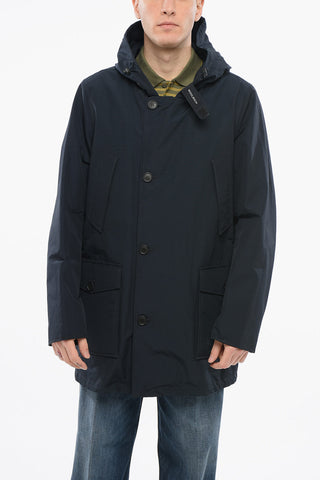Lined Lightweight Cotton Blend Utility Jacket