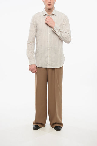 EMPORIO Balanced Stripe Popeline Cotton Shirt
