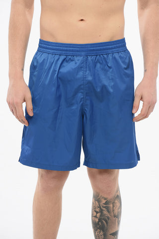 Solid Color ARROW SURFER Swim Shorts with Printed Logo