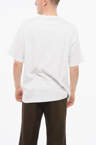 JEANS COUTURE Cotton Loose Fit T-Shirt with Printed Logo