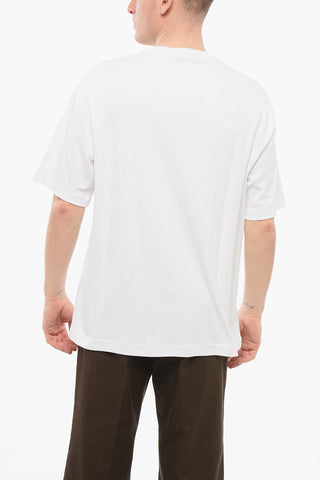 JEANS COUTURE Cotton Loose Fit T-Shirt with Printed Logo