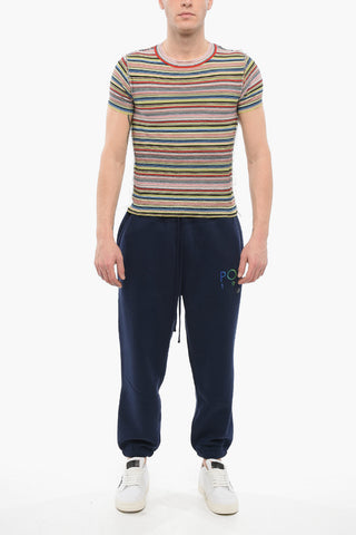 Maglia Girocollo a Maniche Corte REVERSE con Motivo a Righe