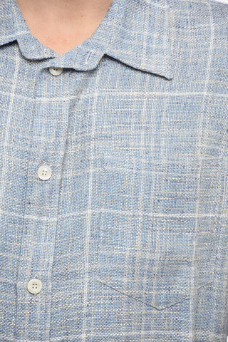 Camicia in Tweed con Logo Stampato sul Retro